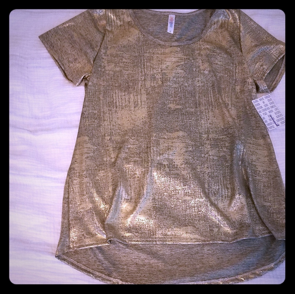 Lularoe Classic Tee - metallic